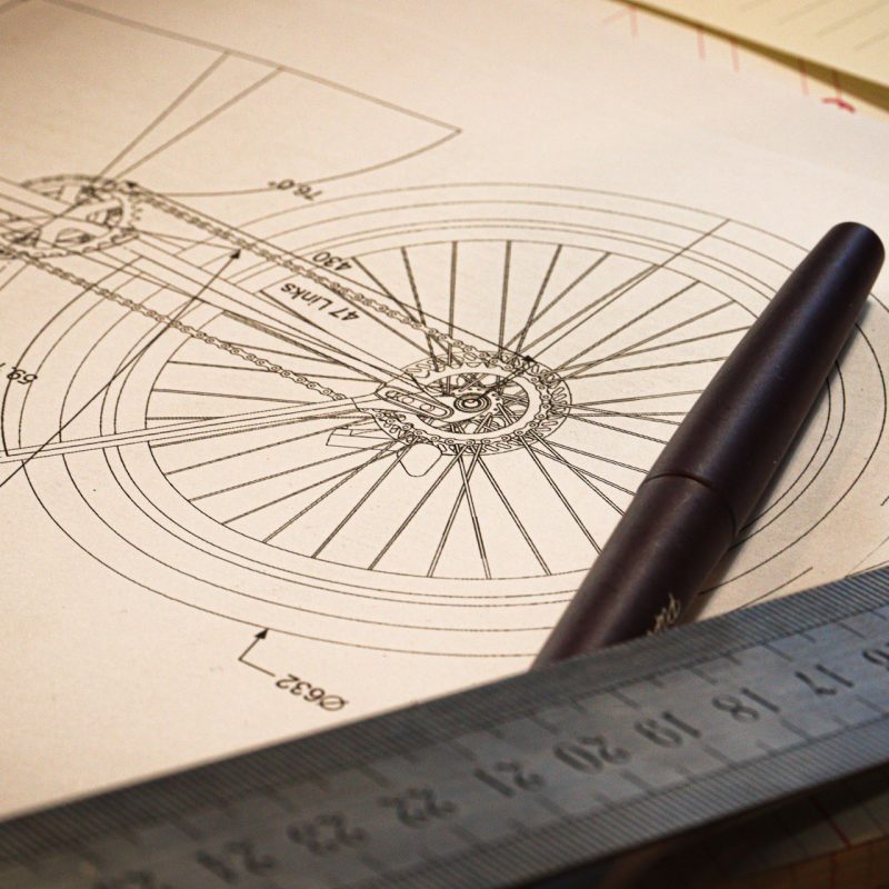 plan d'un vélo sur mesure