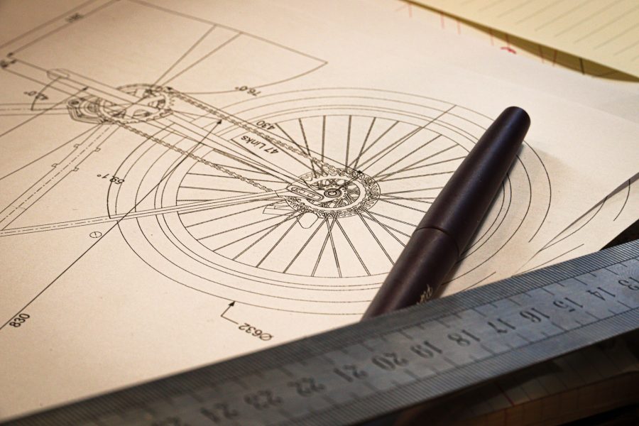 plan d'un vélo sur mesure