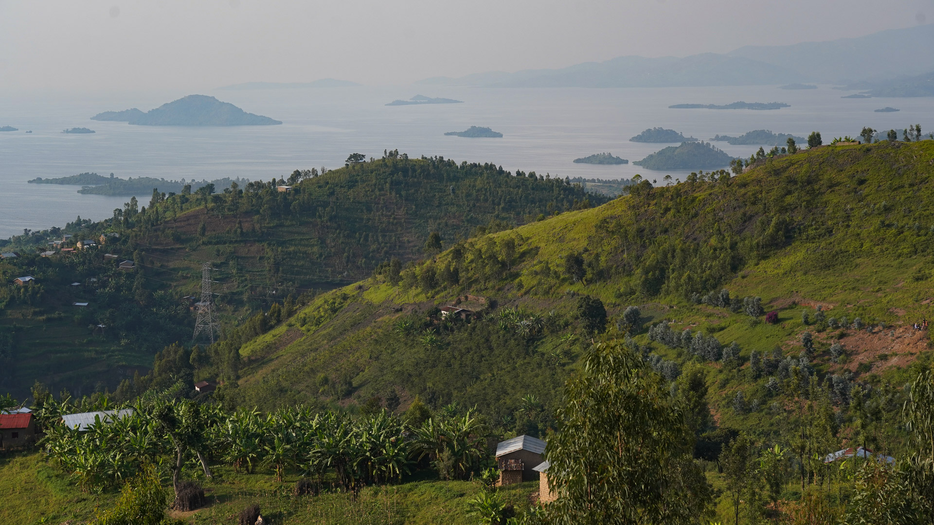 À l'Ouest du Rwanda, le lac Kivu et ses nombreuses îles