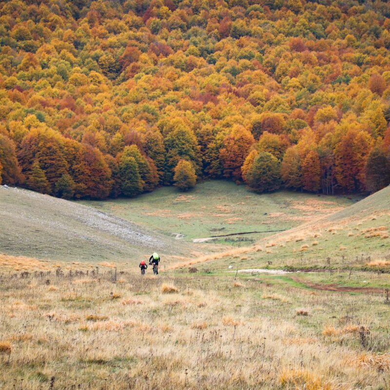 vtt à l'automne dans les Abruzzes