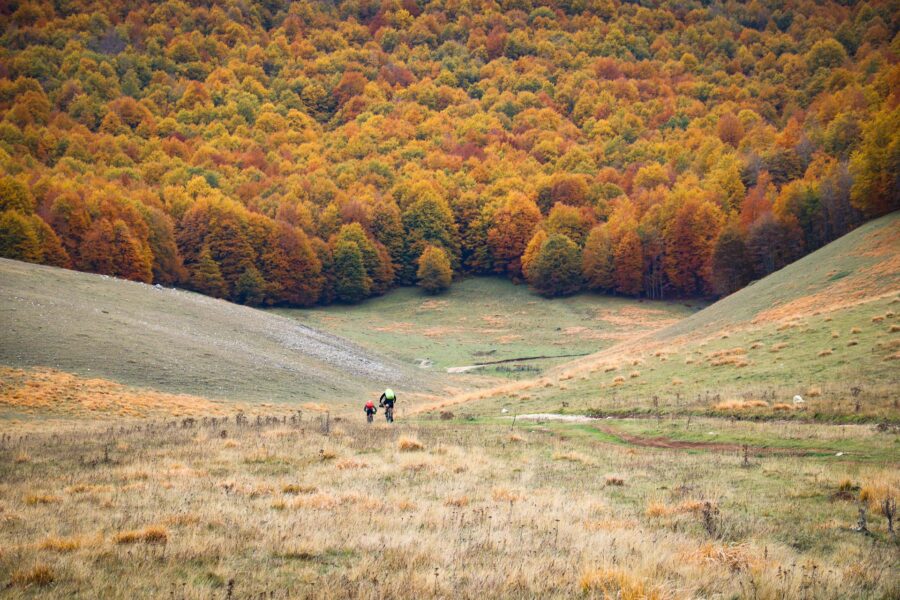 vtt à l'automne dans les Abruzzes