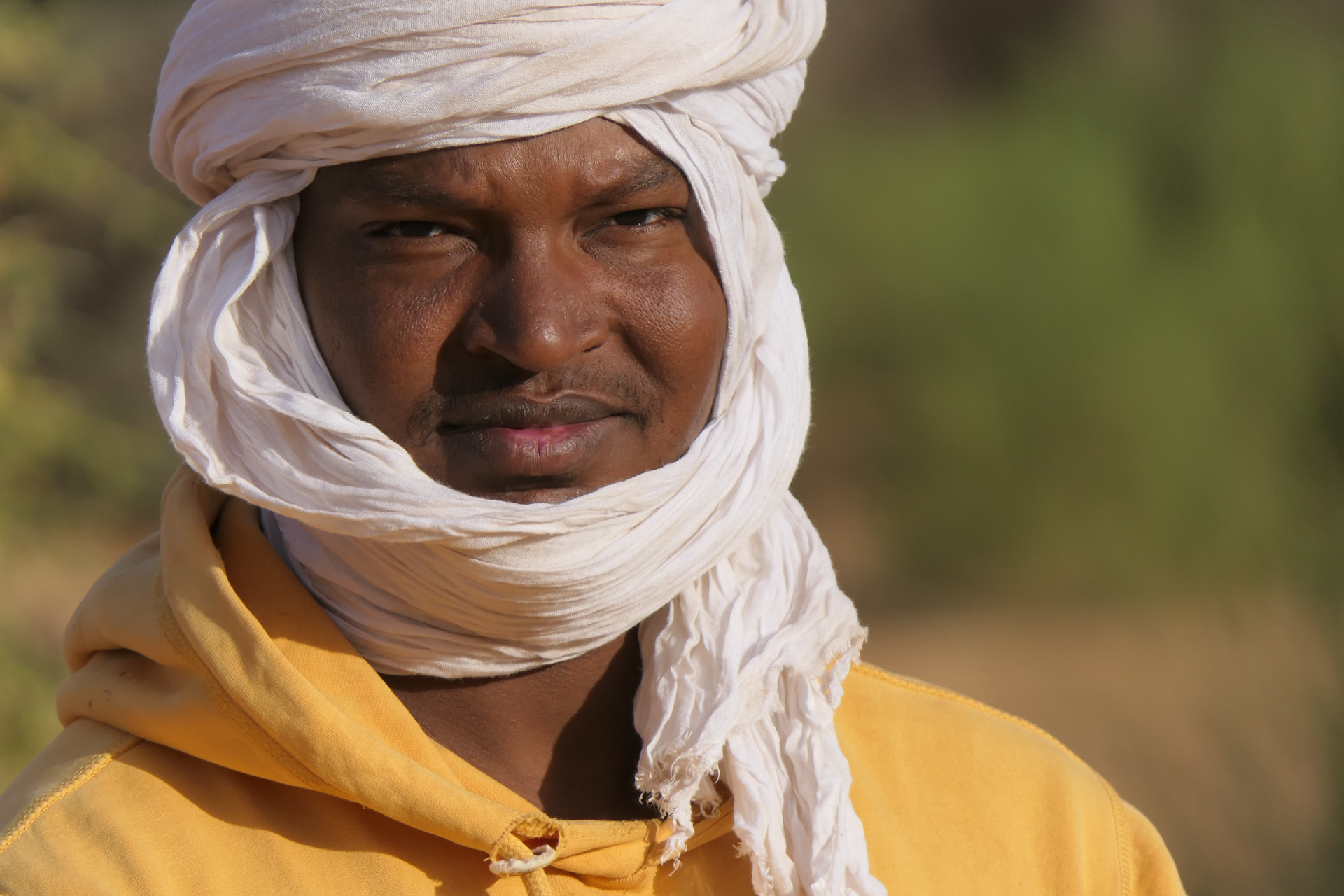 portrait d'un homme enturbanné