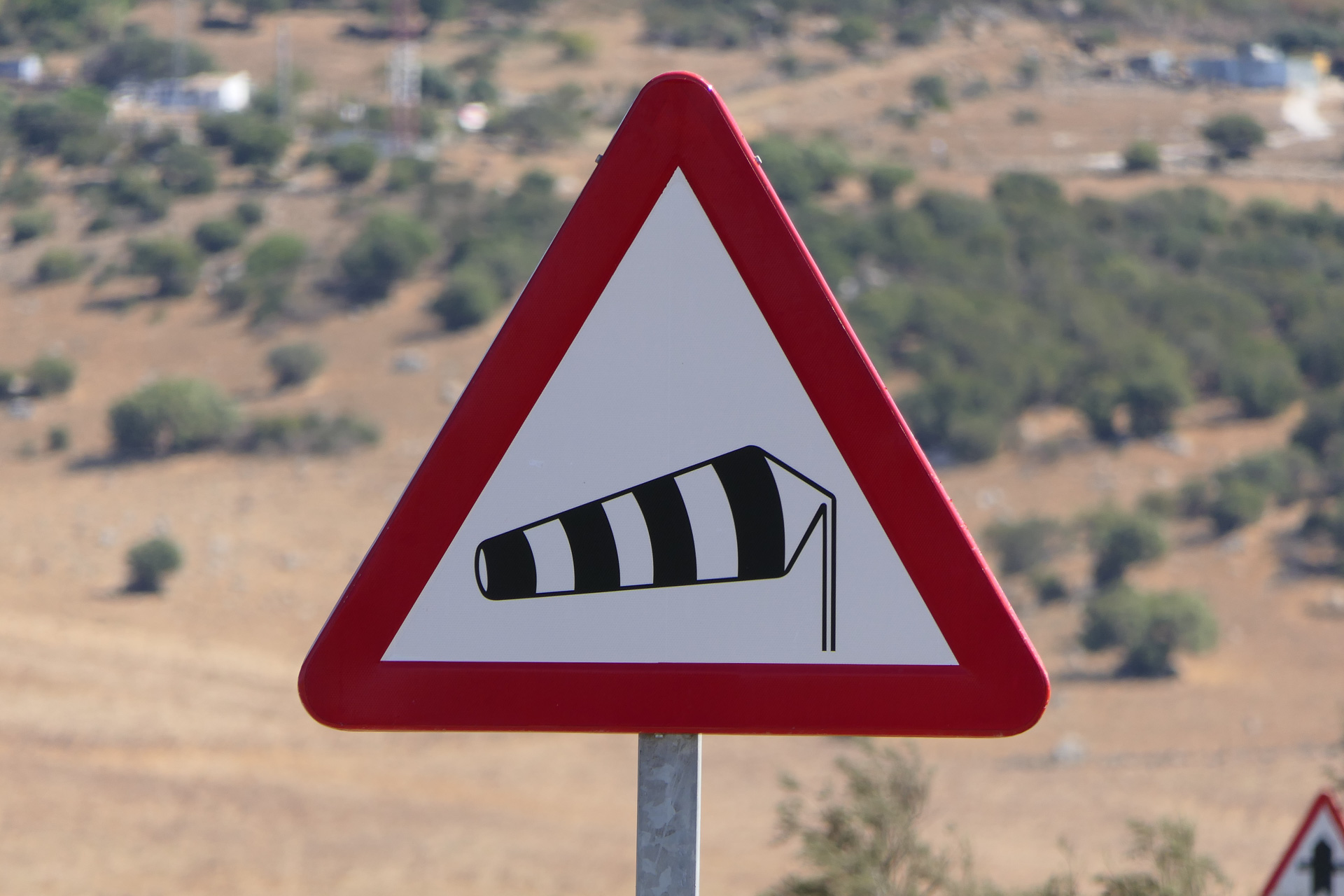 panneau avec manche à air