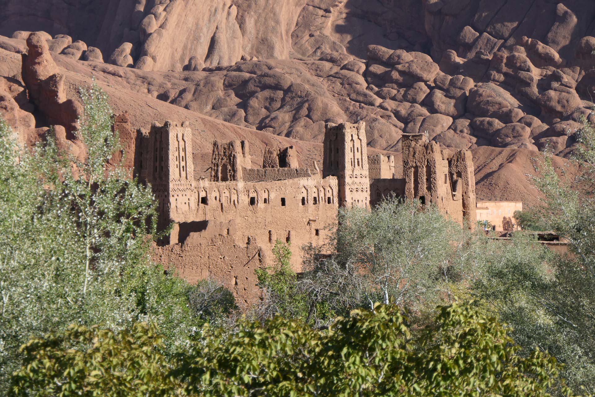 Ksar en terre dans le Sud Maroc