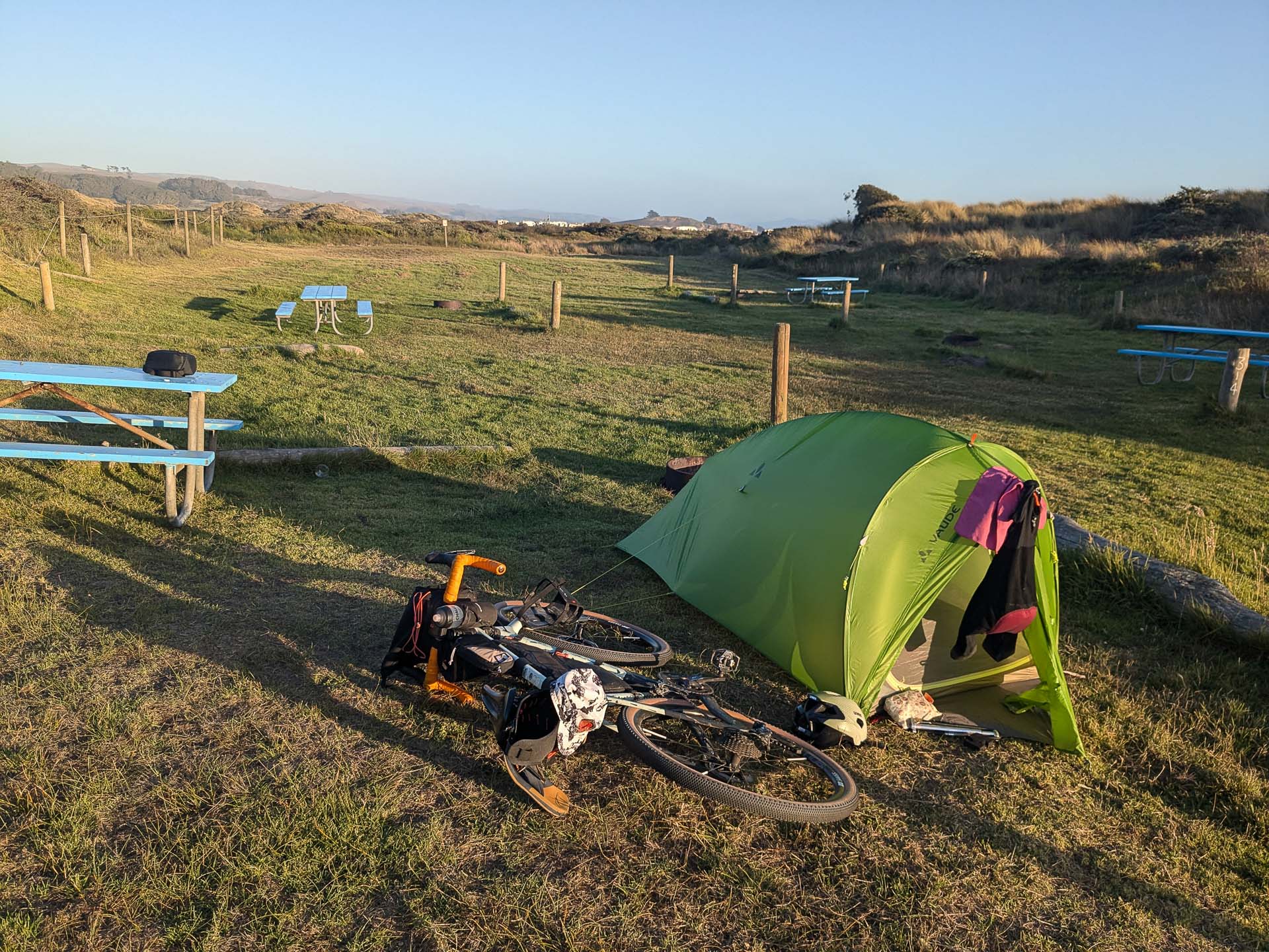 Camping de Dillon Beach, Jour 1