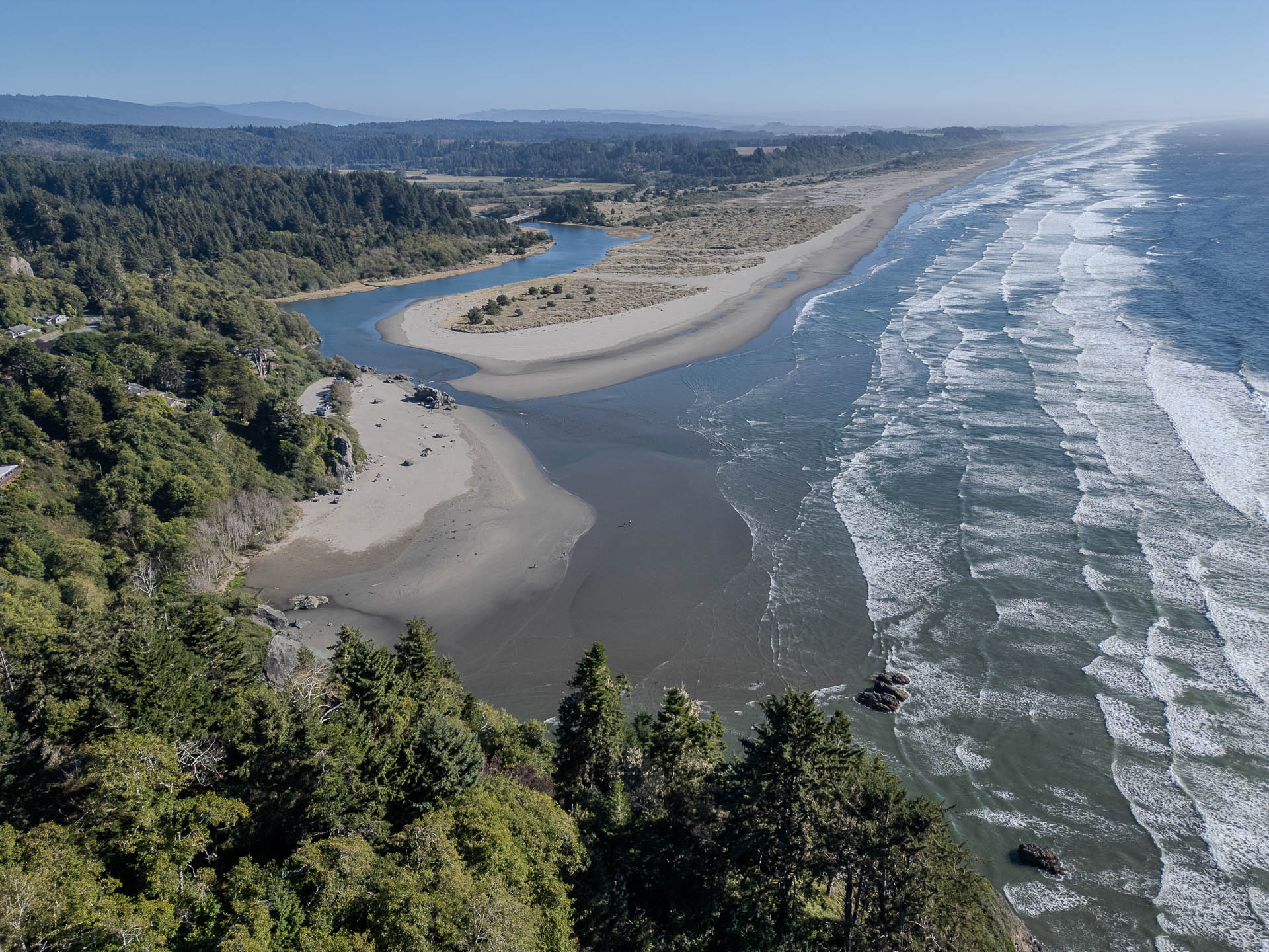 Vue Drone de la côte Pacifique, Moostone Beach